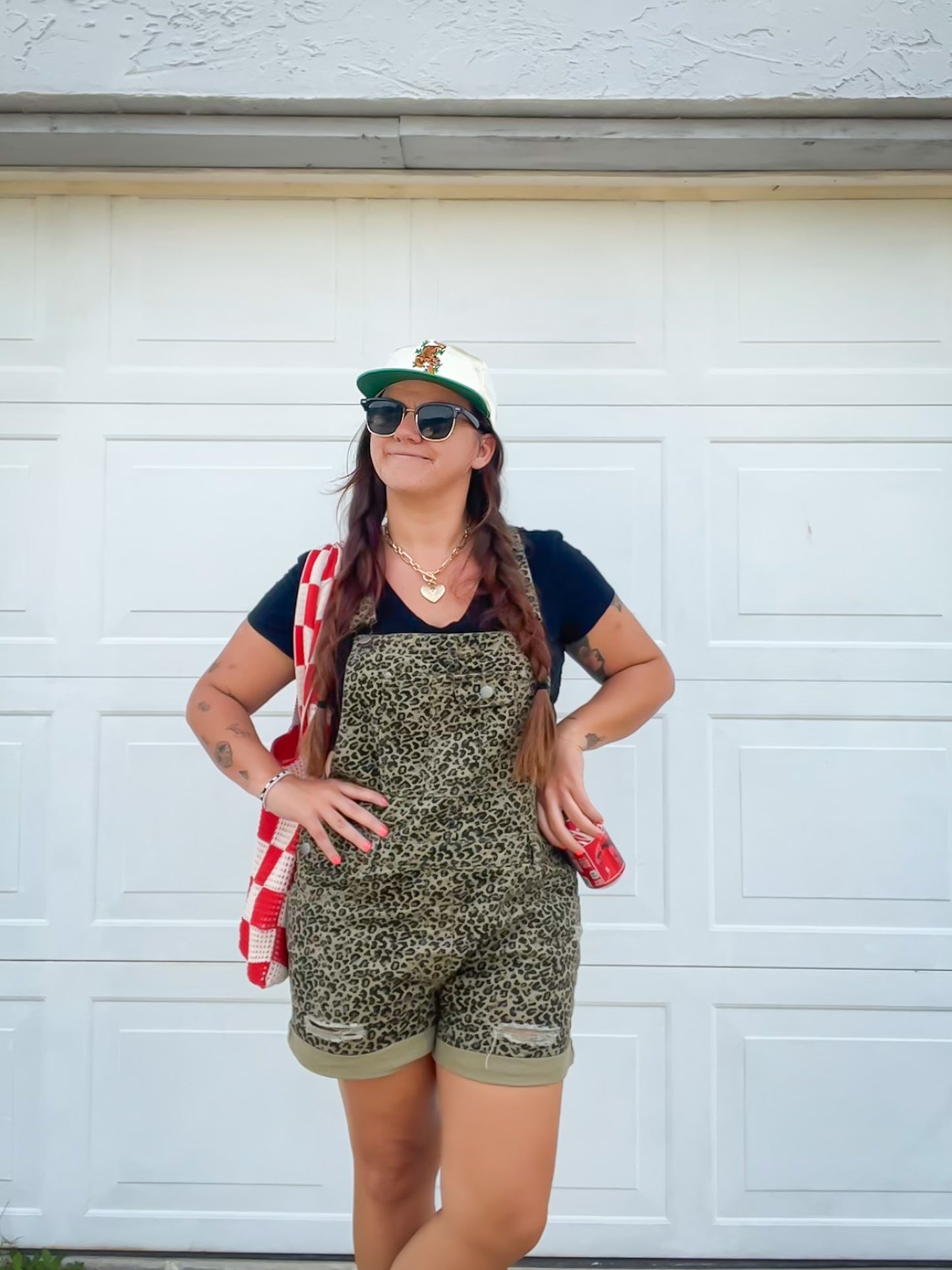 Fiona Leopard Overalls
