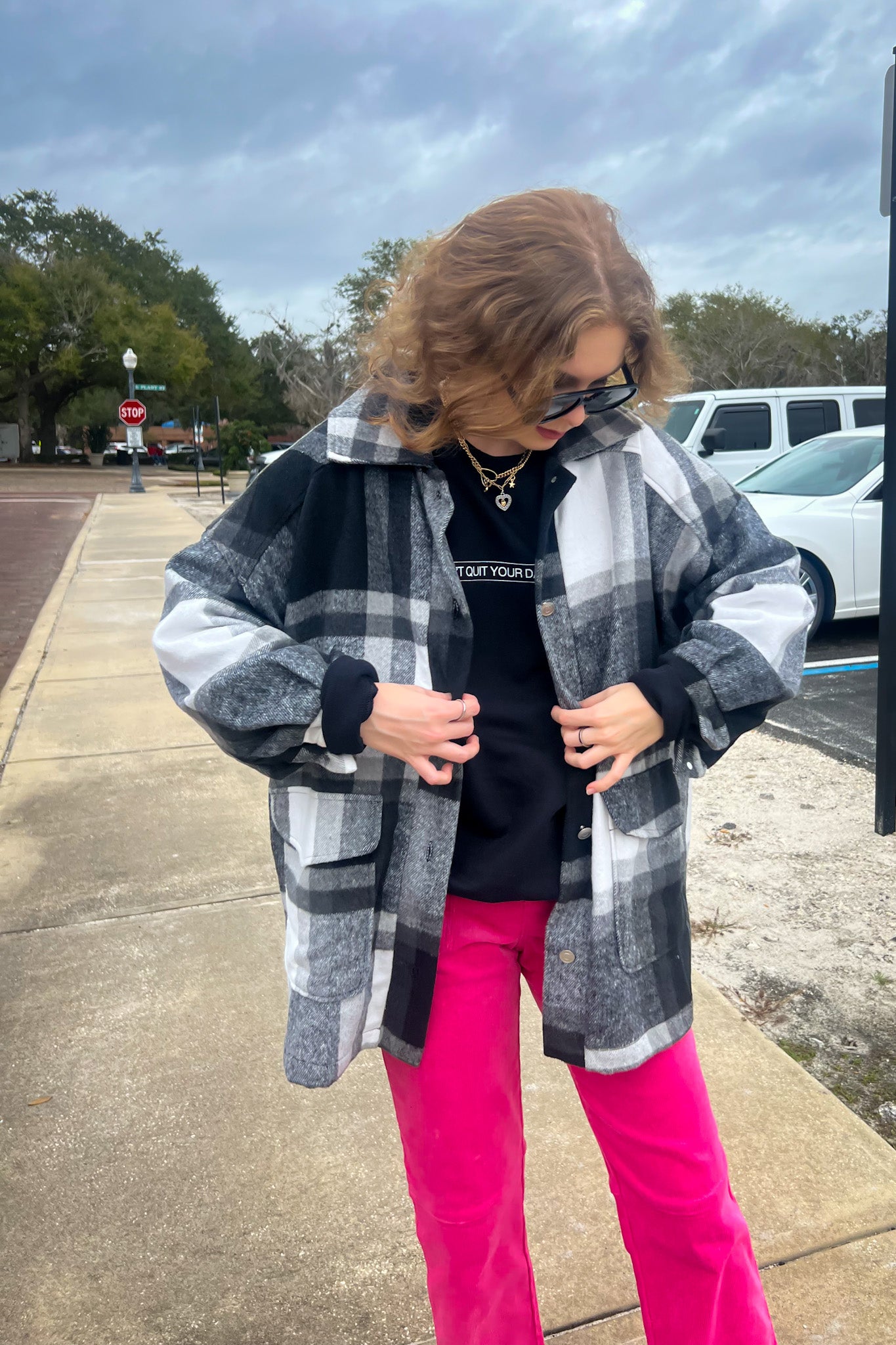 Rory Oversized Plaid Jacket