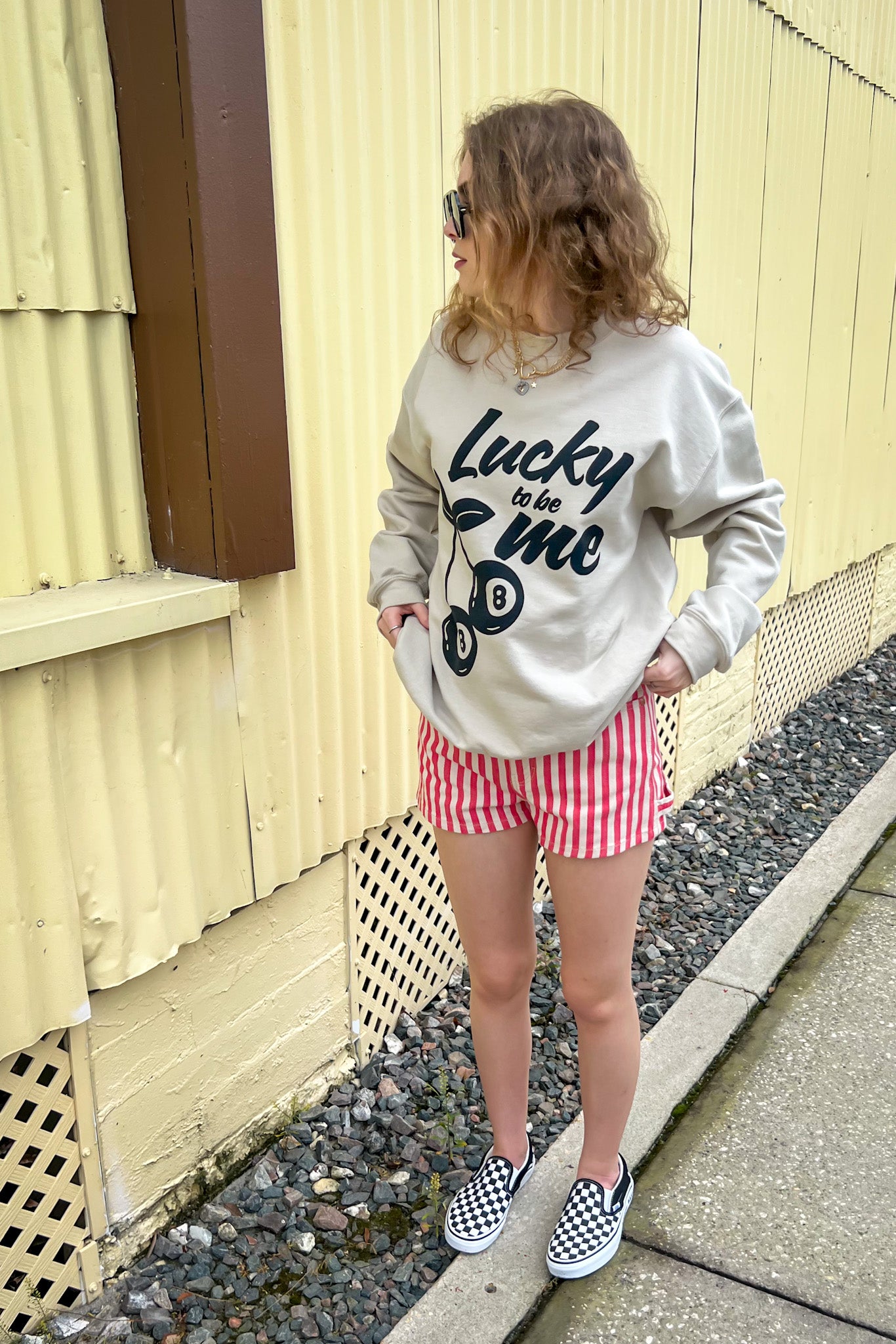 Lucky To Be Me Crewneck - GASCO Exclusive
