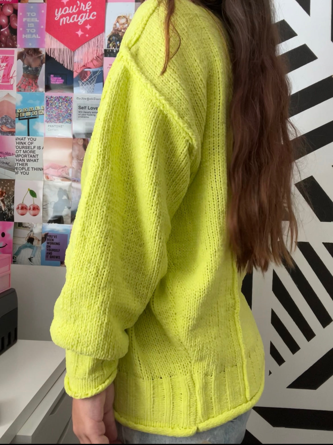 Buzzin' Electric Neon Cardigan
