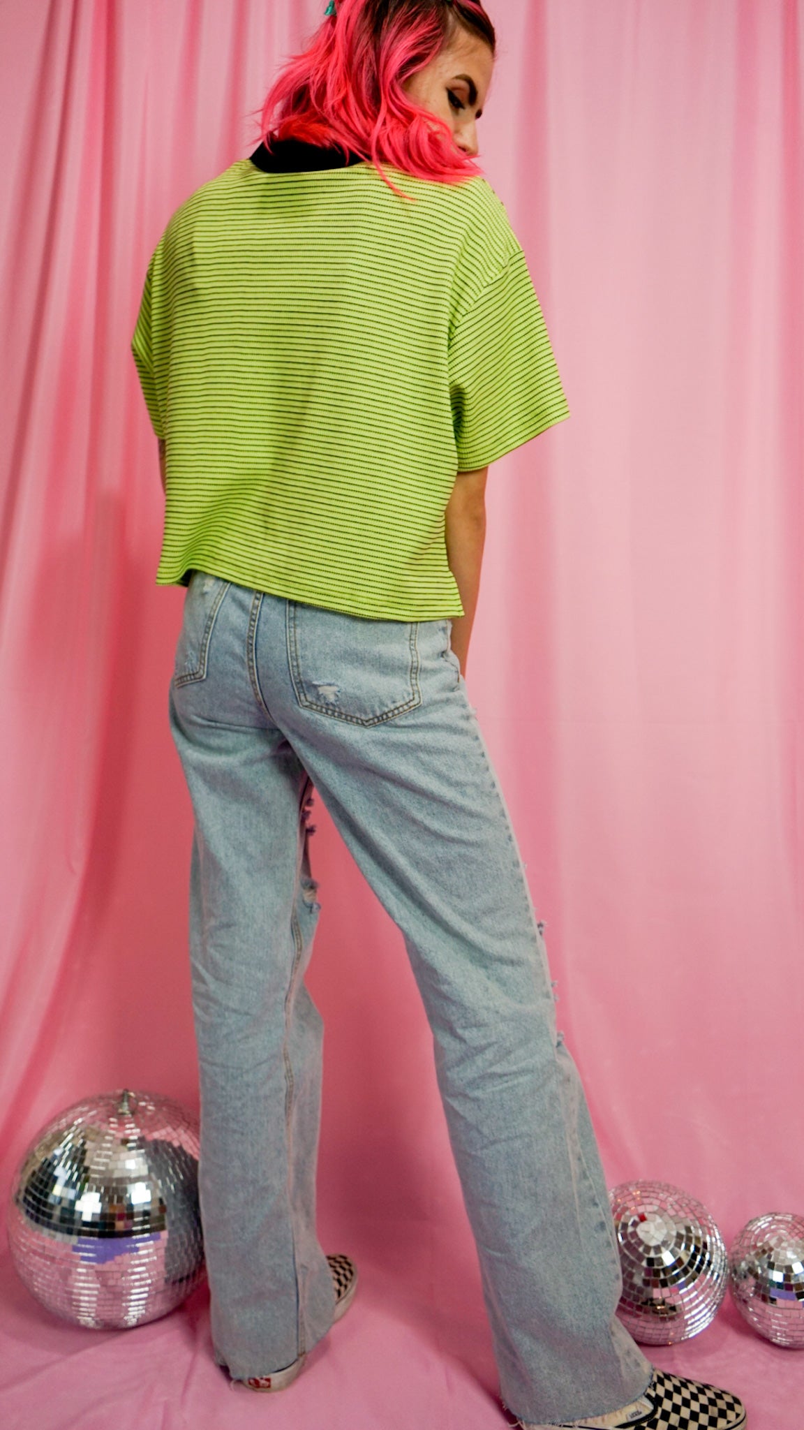 A Vibe Asymmetrical Straight Leg Denim