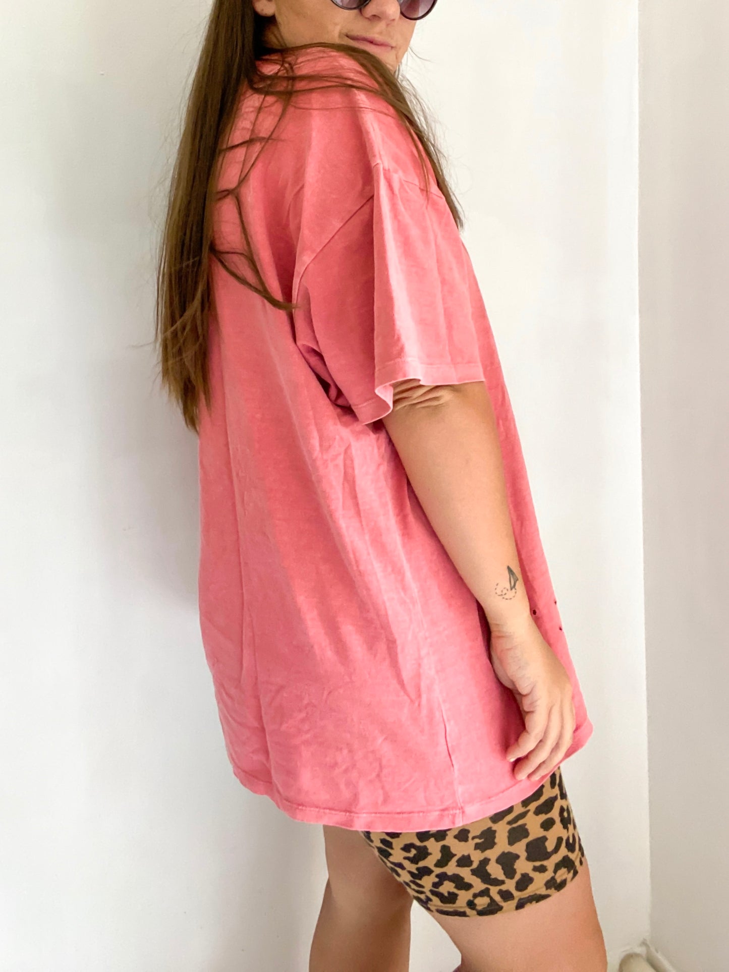 Best Day Oversized Tee- Rose