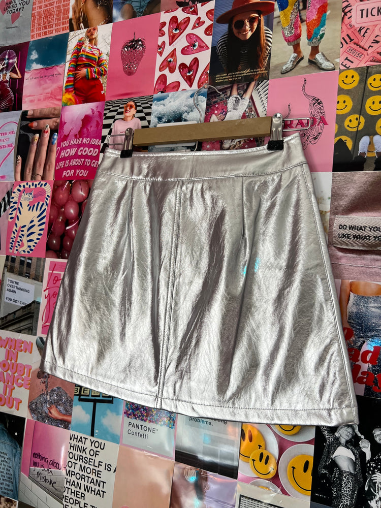 Zenon Metallic Mini Skirt