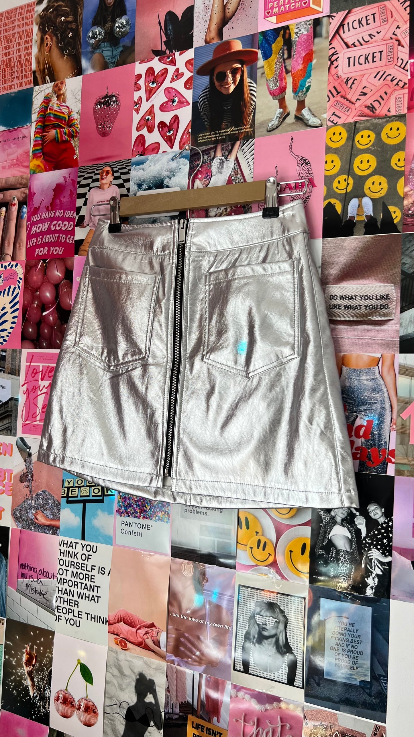 Zenon Metallic Mini Skirt