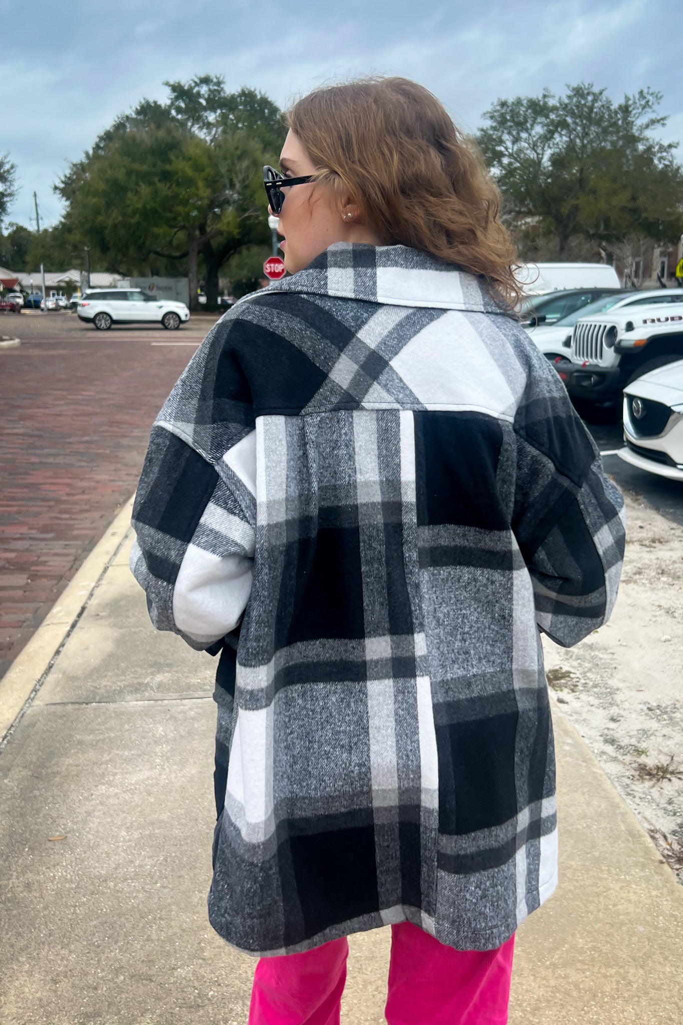Rory Oversized Plaid Jacket