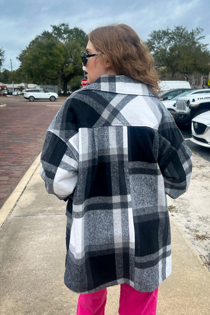 Rory Oversized Plaid Jacket
