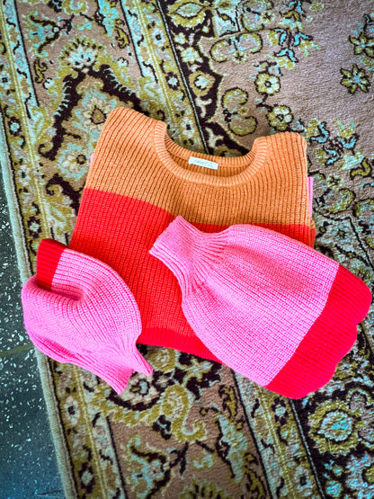 Sunset Blvd Striped Knit Sweater