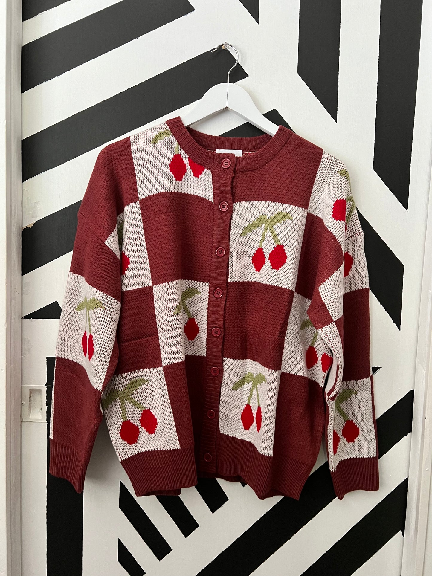 Very Cherry Knit Cardigan