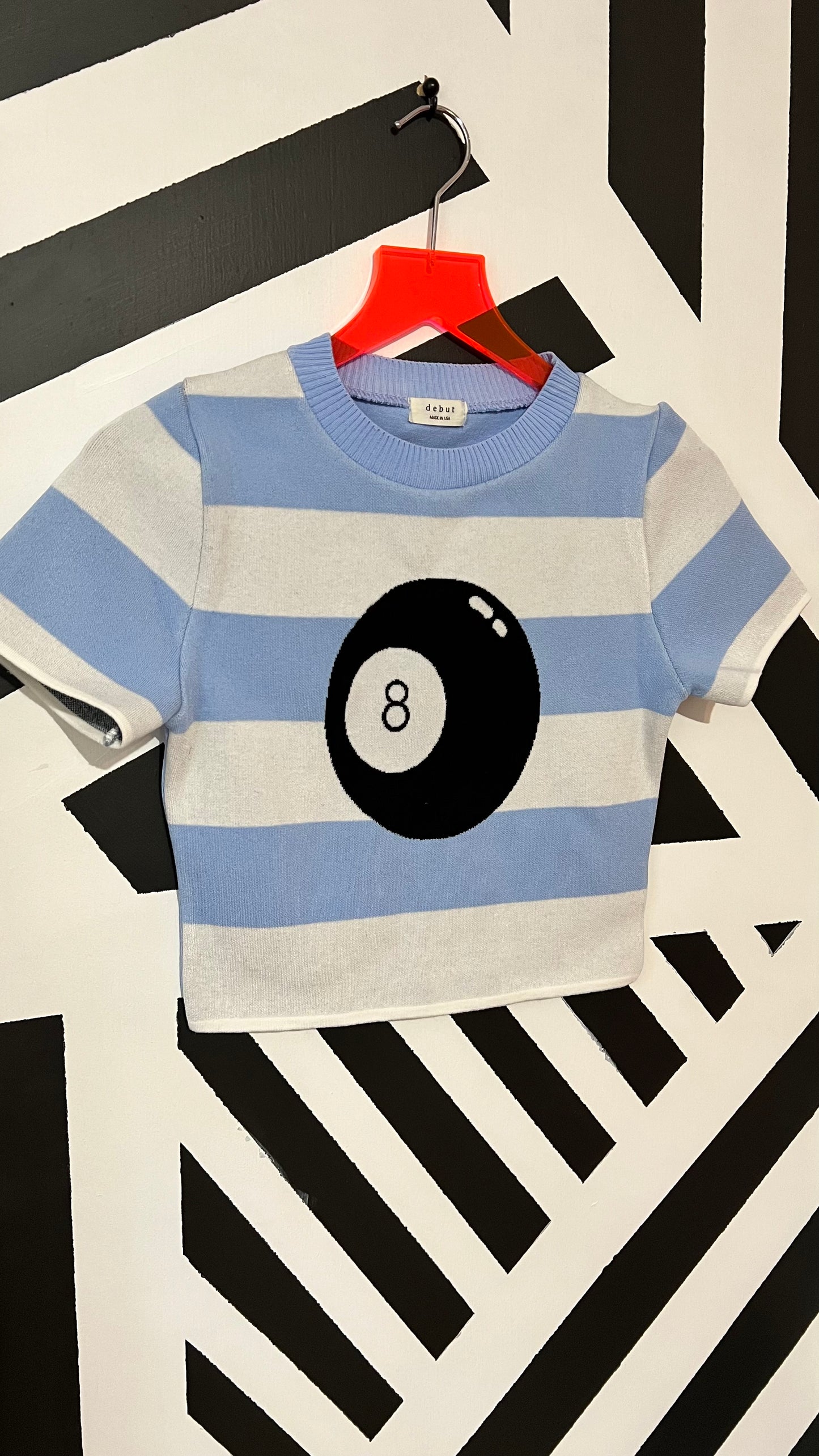 Lucky Girl Striped Crop top