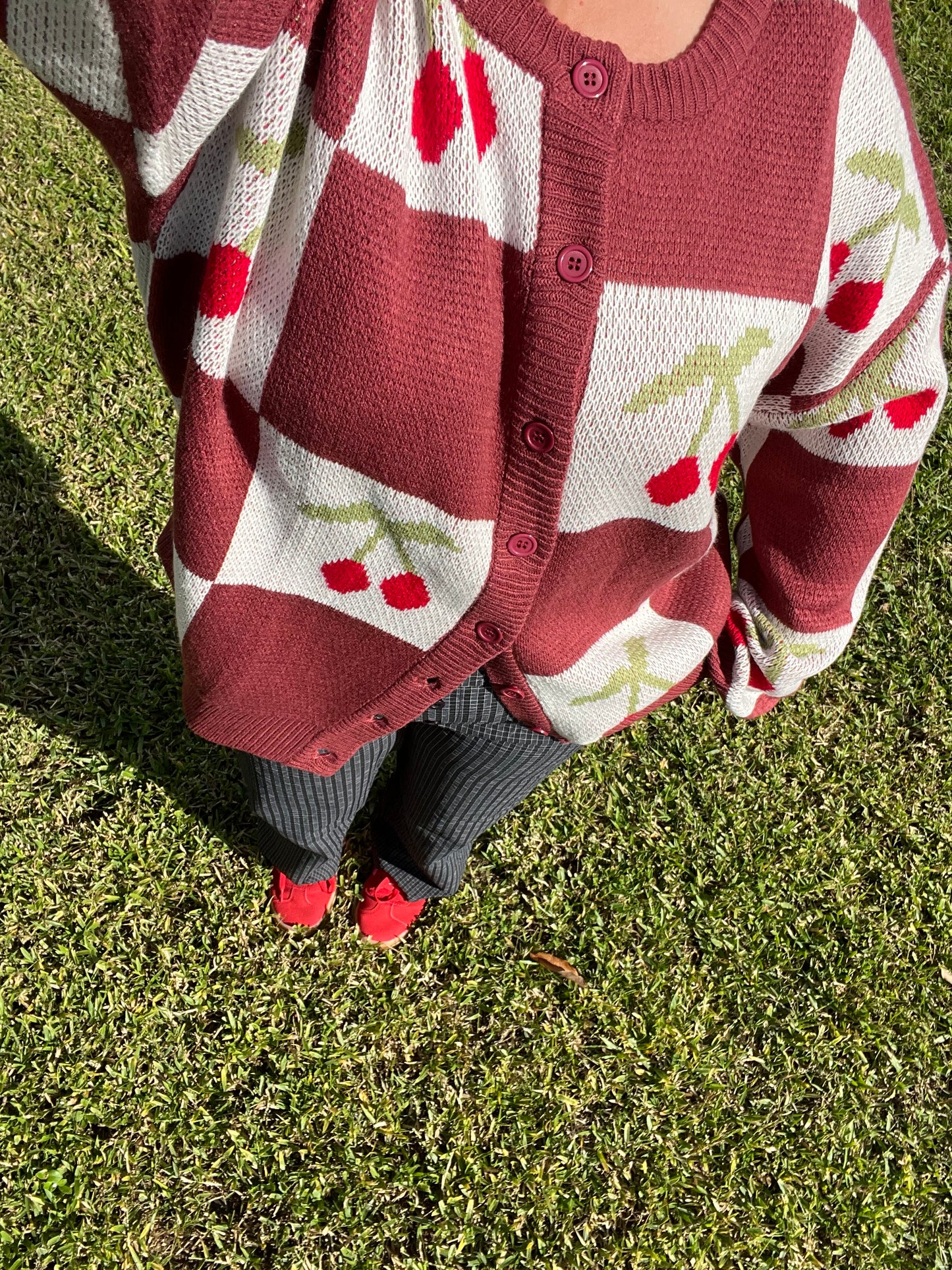 Very Cherry Knit Cardigan