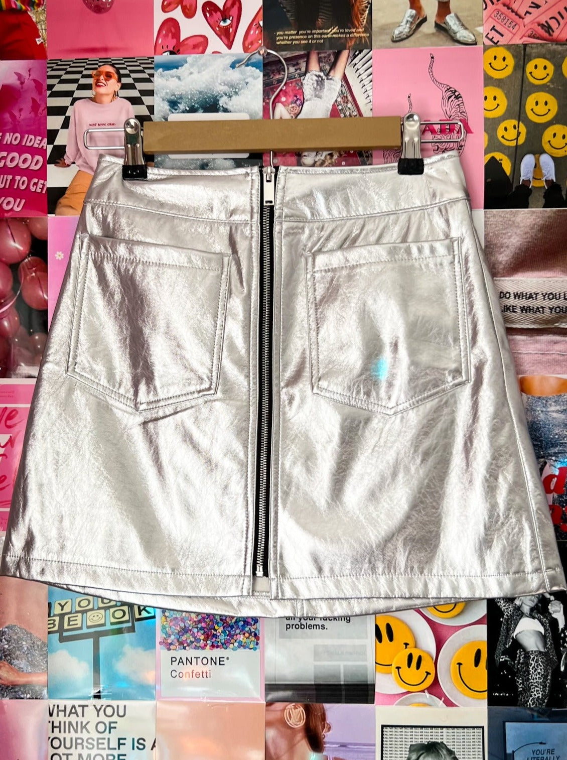 Zenon Metallic Mini Skirt