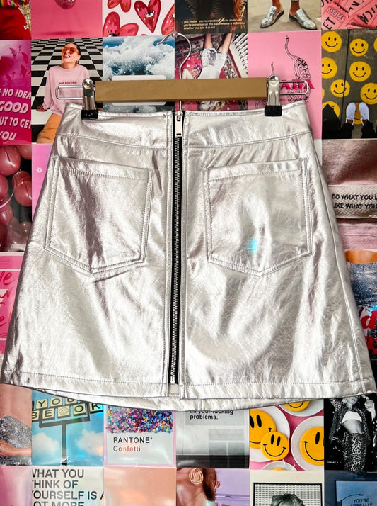 Zenon Metallic Mini Skirt