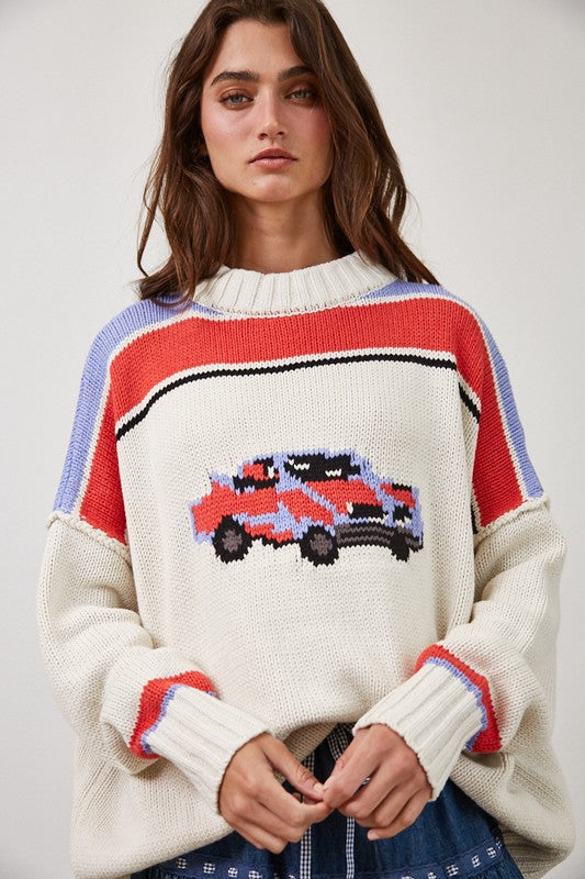 Fast Times Oversized Knit Sweater