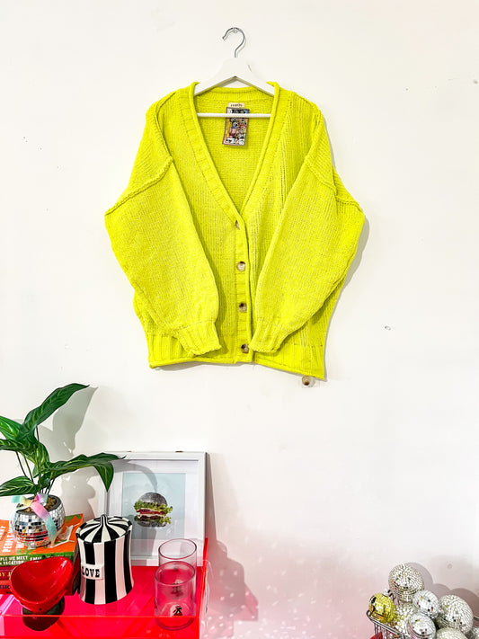 Buzzin' Electric Neon Cardigan