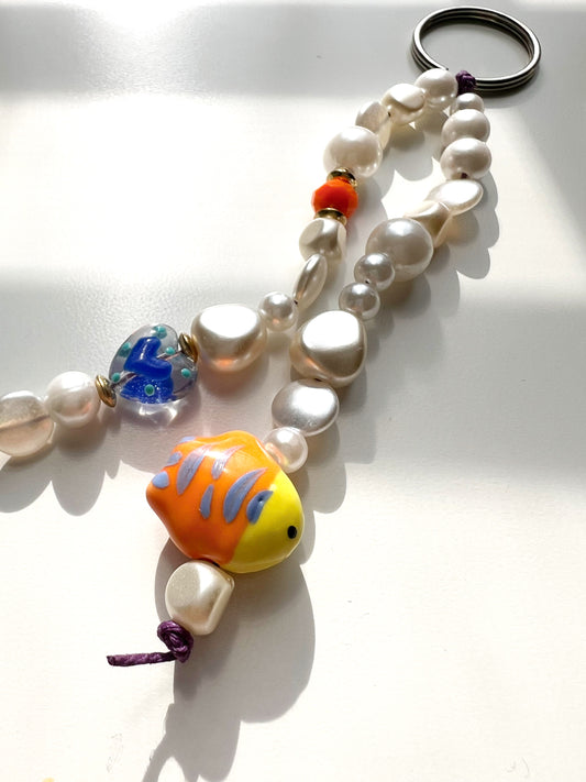 Fishy Beaded Bag Charm