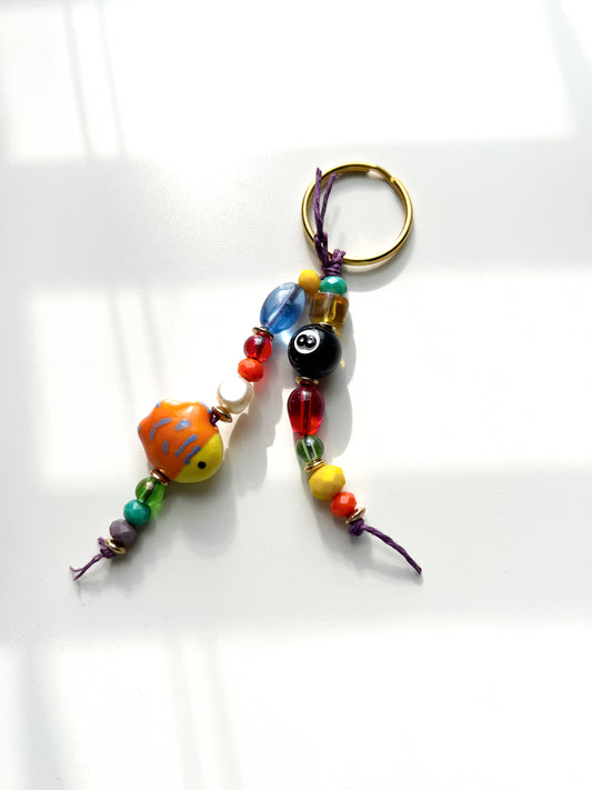 Dopamine Beaded Bag Charm