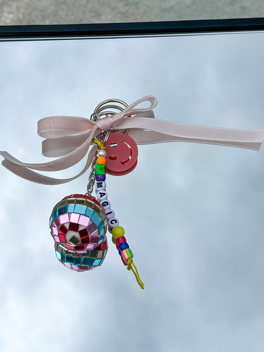 Magic Rainbow Disco Keychain