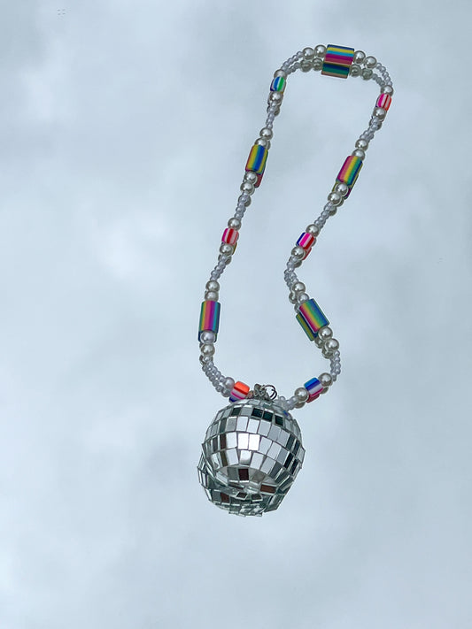 Pearl Rainbow Disco Car Hanger