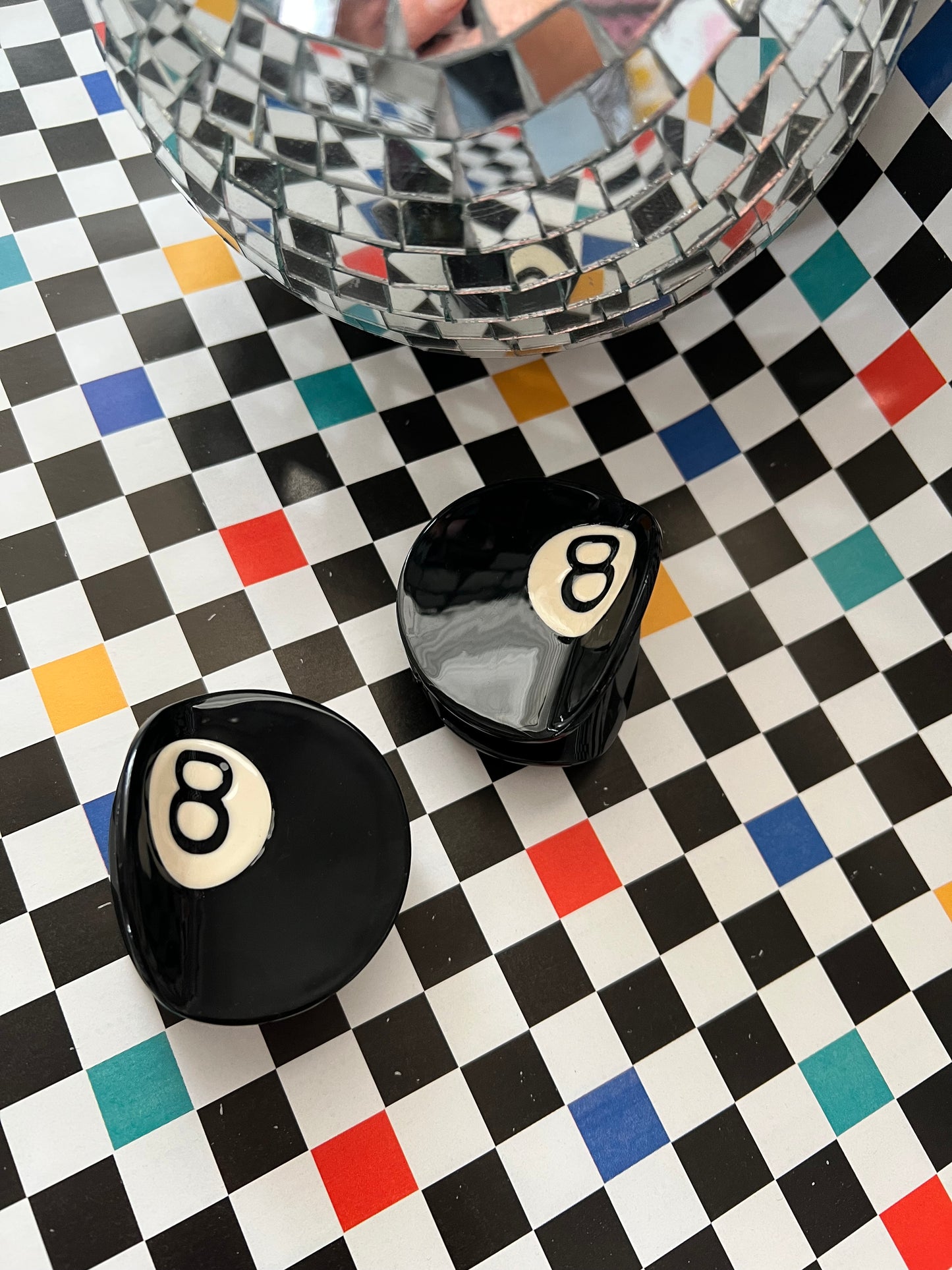Magic 8 Ball Hair clip