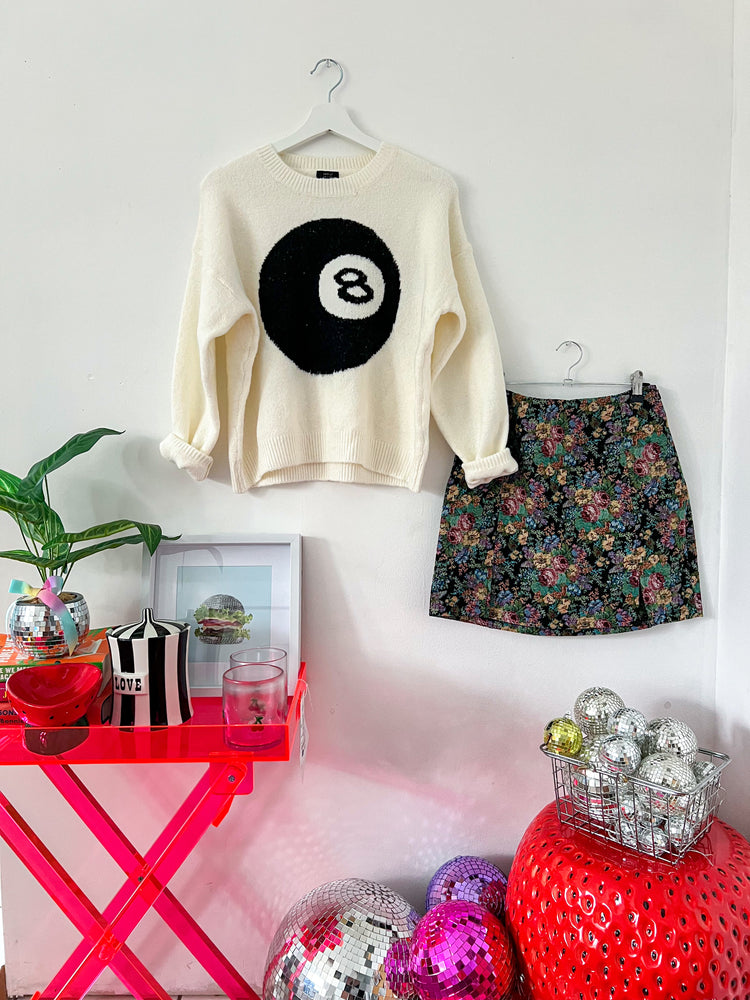 Lucky 8 Ball Knit Sweater