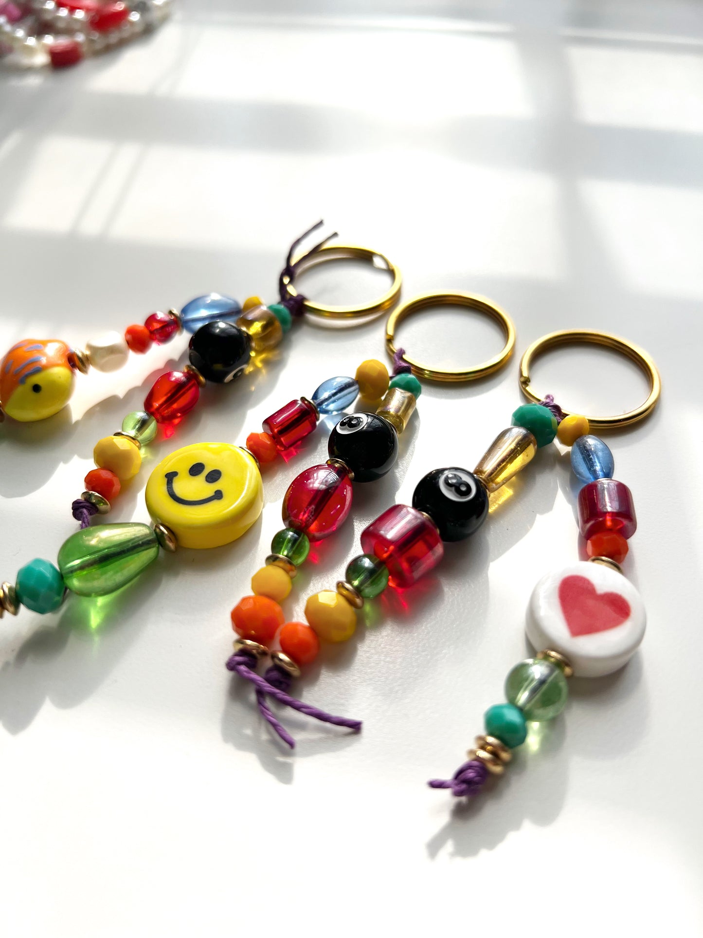 Dopamine Beaded Bag Charm