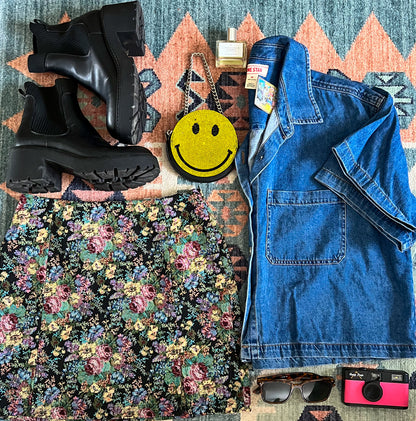 Easy Going Denim Crop