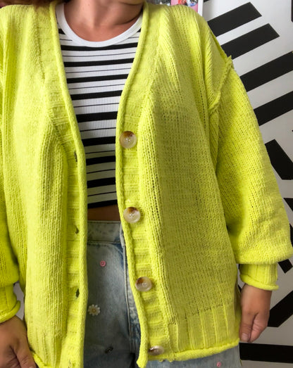 Buzzin' Electric Neon Cardigan