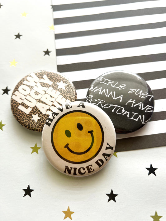 Chill Girl Button Pack