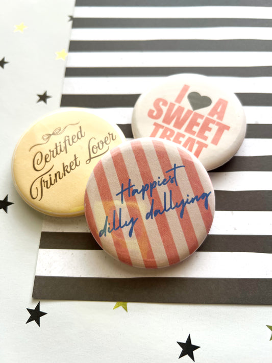 Just A Girl Button Pack