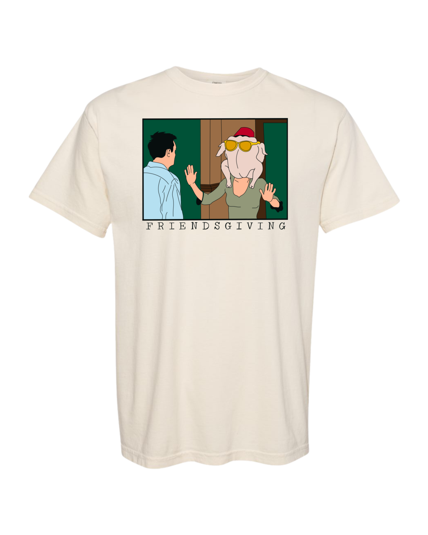 friendsgiving turkey head meme tee