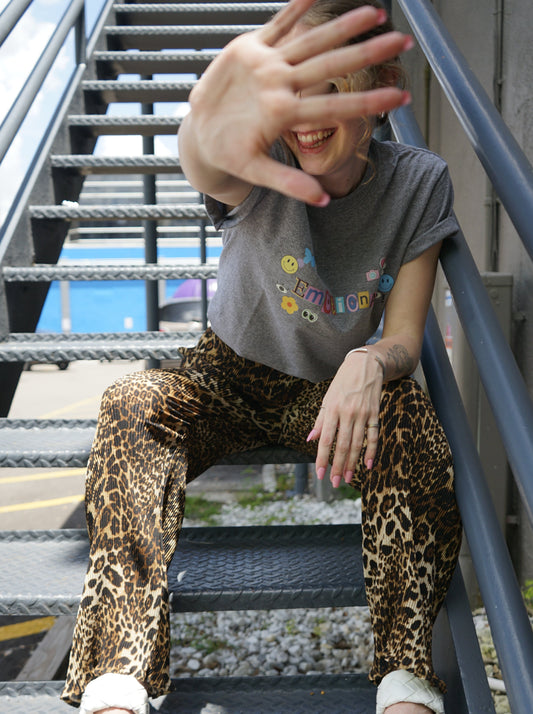 On The Prowl Leopard Plisse Pants