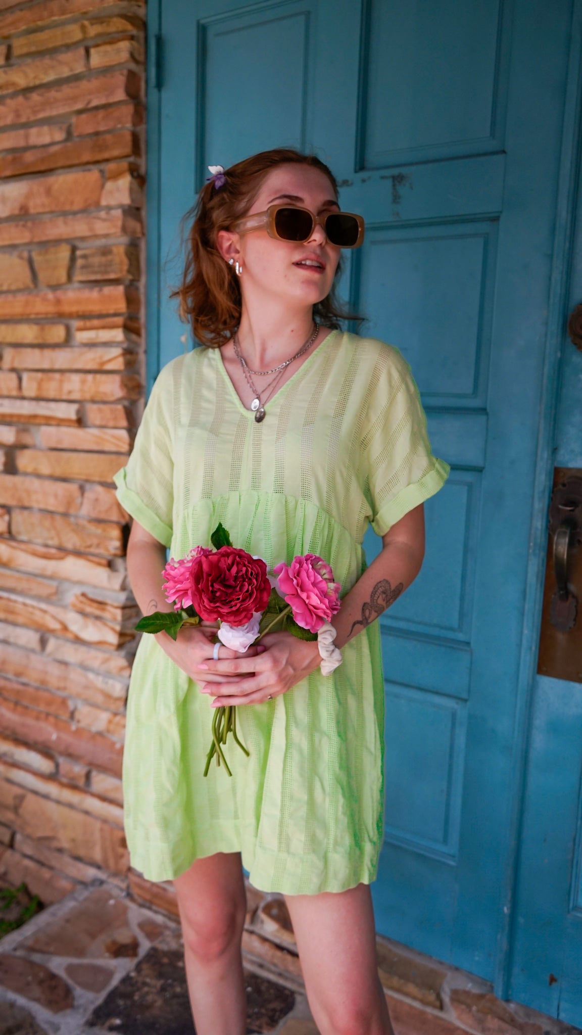 Matcha Mornings Mini Dress