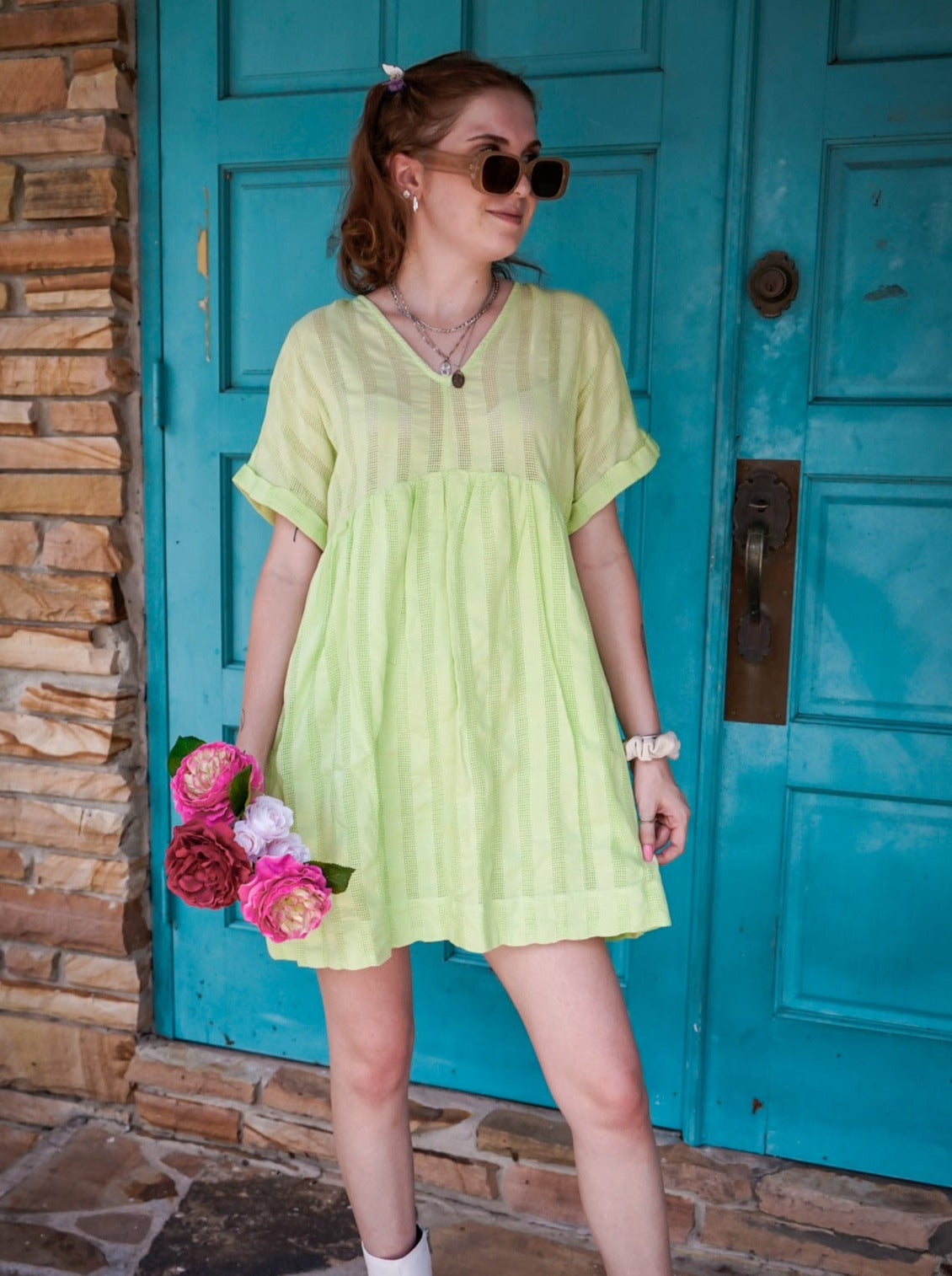 Matcha Mornings Mini Dress