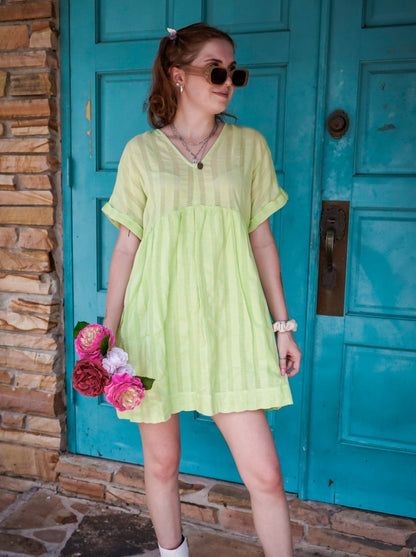 Matcha Mornings Mini Dress