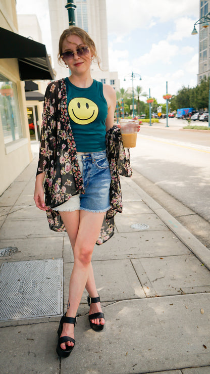 Flower Stand Sheer Kimono