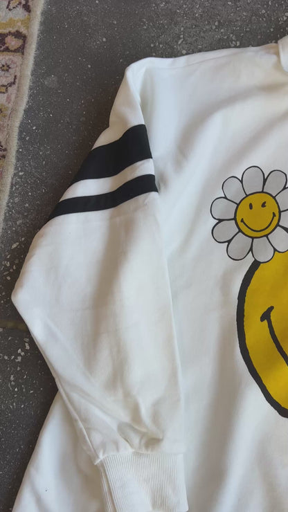 All Smiles Collared Sweatshirt