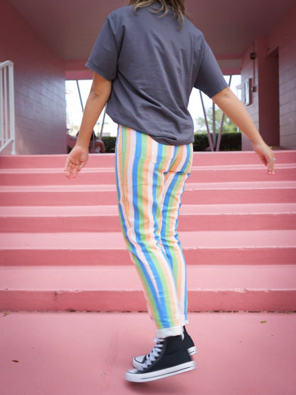 Sugar Rush Striped Mom Jeans